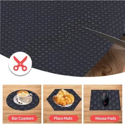 Mopak Decor Black Set of 1 Regular Shelf Liner Organisers image 5