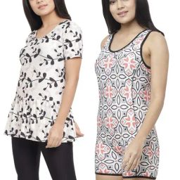 N-Gal Multicolor Printed Swimsuit (Pack Of 2)-picture-48