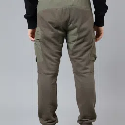 Woodland Green Cotton Regular Fit Joggers image 2