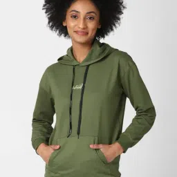 Forever 21 Olive Textured Sweatshirt-image-58