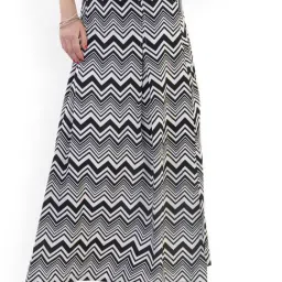 Belle Fille Black & White Printed Skirt-picture-38