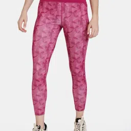 Zelocity by Zivame Pink Printed Tights-image-68