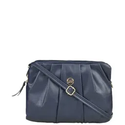 Rocia by Regal Navy Textured Medium Sling Handbag-image-32