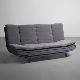 Sleepyhead Ash Grey Fabric Foldable 3 Seater Sofa Cum Bed image 2