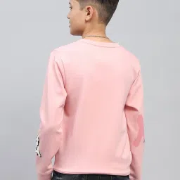 Monte Carlo Boys Peach Cotton Blend Printed Sweatshirt image 2