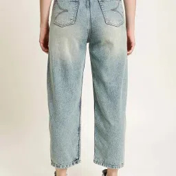 Bene Kleed Light Blue Cotton Regular Fit High Rise Jeans image 2