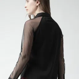 KASSUALLY Black Relaxed Fit Shirt image 2