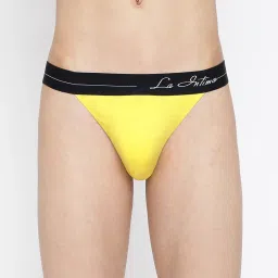 La Intimo Red & Yellow Comfort Fit Briefs - Pack Of 2 image 2