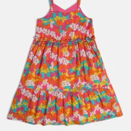 MINIKLUB Kids Multicolor Floral Print Dress image 3