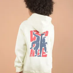 Crimsoune Club Boys White Graphic Sweatshirt image 2