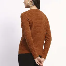 MADAME Tan Embroidered Cardigan image 2