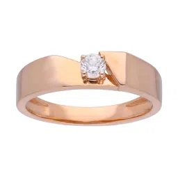 C. Krishniah Chetty Group Gold & Diamond Luminous Solitaire Ring image 2