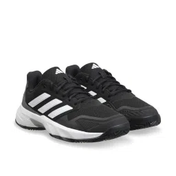Adidas Men's CourtJam Control 3 Black Tennis Shoes image 2