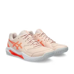 Asics Women's GEL-Dedicate 8 Peach Tennis Shoes image 2