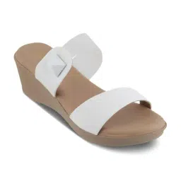 Tresmode Women's White Casual Wedges-image-26