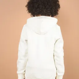 Crimsoune Club Boys White Cotton Blend Solid Sweatshirt image 2