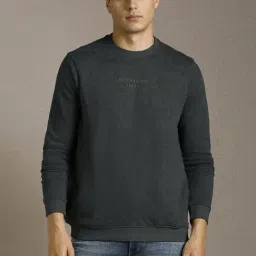 Louis Philippe Grey Cotton Regular Fit Printed Sweatshirt-picture-27