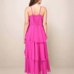 Zink London Pink Plain Dress image 2