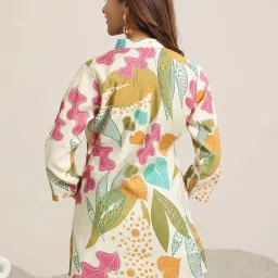 Libas Beige Printed Kurti image 2