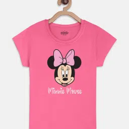 kidsville Mickey & Friends Printed Tshirt For Kids Girls image 1