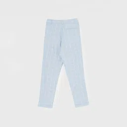 Fame Forever by Lifestyle Kids Blue Striped Regular Fit Pants image 2