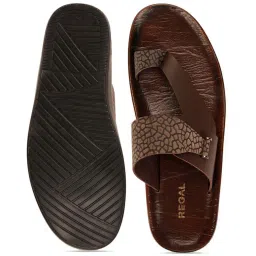 Regal Men's Cognac Toe Ring Sandals image 3