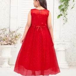 Aarika Kids Red Embroidered Gown image 2