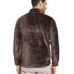 Octave Brown Regular Fit Solid Sweatshirt image 2