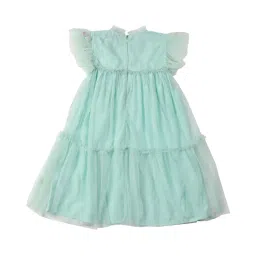 Allen Solly Junior Green Embroidered Frock image 2