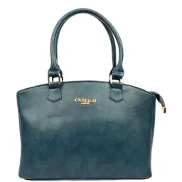Carlton London Navy Blue Solid Medium Handbag-picture-30