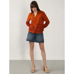 Vero Moda Rust Self Shirt image 4