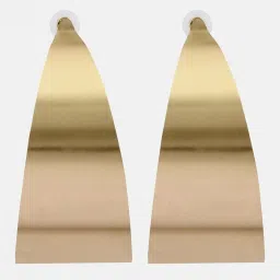 Sohi Gold Plated Designer Hoop Earrings Pack of 2 image 2