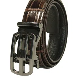 ITALIAN SHOES CO Men Brown Textured Leather Reversible Belt-picture-41
