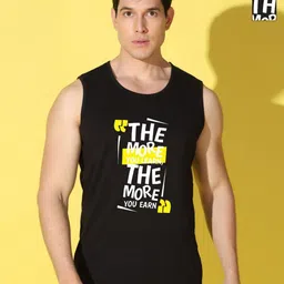 WOOSTRO Men Pack Of 2 Typography Printed Scoop Neck Cotton Slim Fit T-shirts-image-28