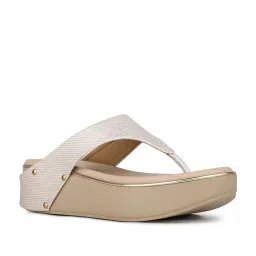 Inc.5 Women's Rose Gold Thong Wedges image 2