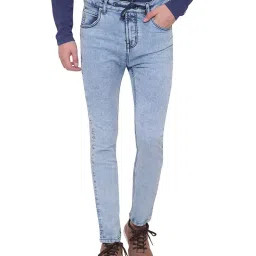 Being Human Blue Comfort Fit Solid Jeans image 1