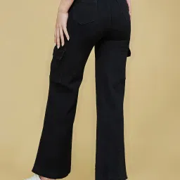 Life With Pockets Black Denim Regular Fit High Rise Jeans image 2