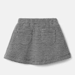 United Colors of Benetton Kids Grey Checks Skirt image 2