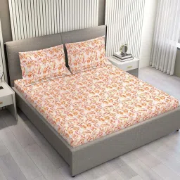 Layers Home Easy 100% Cotton 144 TC Printed Double Bedsheet with 2 Pillow Covers image 2