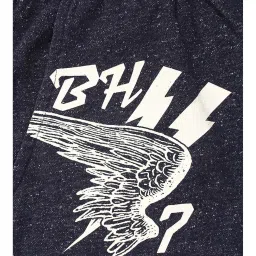 Being Human Navy Regular Fit Cotton Shorts image 2