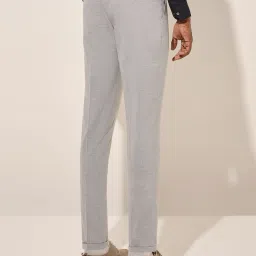WES Formals by Westside Grey Slim-Fit Mid-Rise Trousers image 2