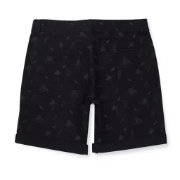Gini & Jony Kids Black Printed Shorts image 2