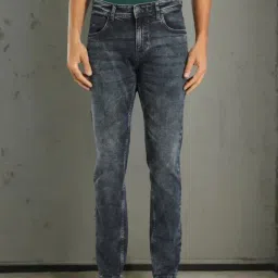 Indian Terrain Blue Slim Fit Solid Jeans-picture-17