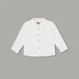Juniors By Lifestyle White Cotton Regular Fit Shirt-image-9