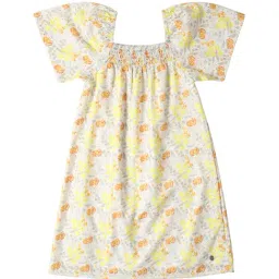 Allen Solly Junior White Embroidered Frock-picture-39