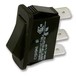 ARCOLECTRIC (BULGIN LIMITED) ROCKER SWITCH, SPDT, BLACK, C1510AB BLK-picture-21