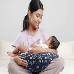 wakefit Blue Fibre Filled Cotton Baby Pillow-picture-20