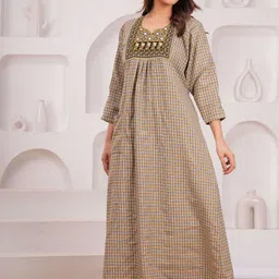 DGSM CRAFT Checked Maxi Nightdress image 5