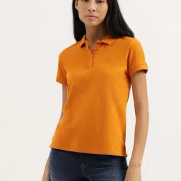 United Colors of Benetton Orange Regular Fit T-Shirt-image-40