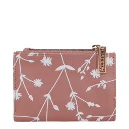 Esbeda Peach Floral Bi-Fold Wallet for Women image 3
